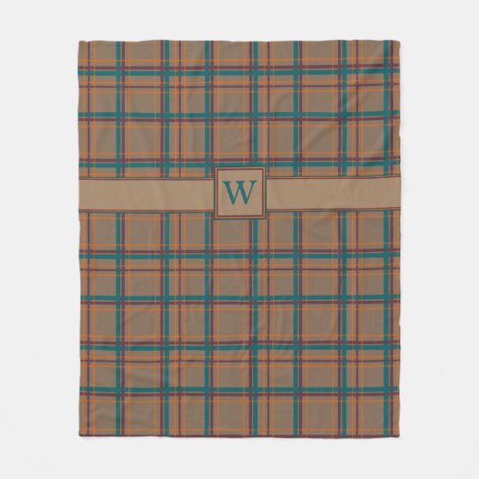Autumn Chic Plaid Fleece Deken (Voorkant)