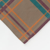 Autumn Chic Plaid Fleece Deken (Hoek)
