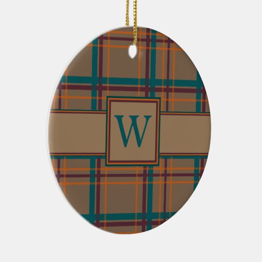 Autumn Chic Plaid Ornament (Rechts)