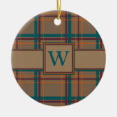 Autumn Chic Plaid Ornament (Voorkant)