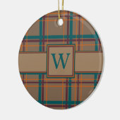 Autumn Chic Plaid Ornament (Links)