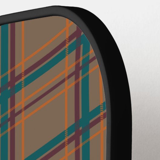 Autumn Chic Plaid Pickleball Paddle (Links Detail)