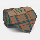 Autumn Chic Plaid Stropdas (Opgerold)