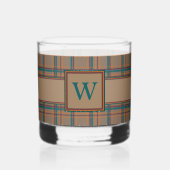 Autumn Chic Plaid Whisky Glas (Achterkant)