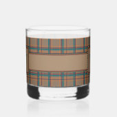 Autumn Chic Plaid Whisky Glas (Links)