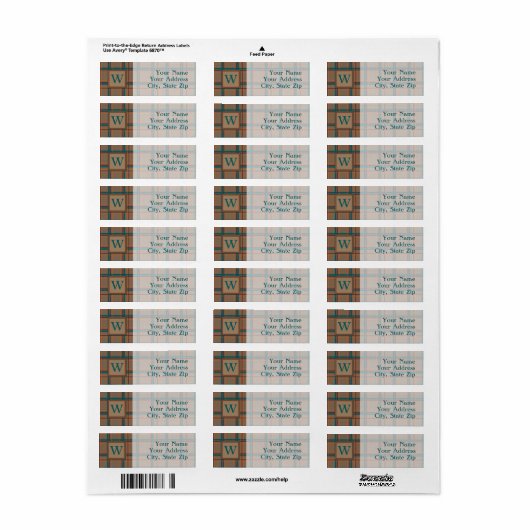 Autumn Chic Play Return Address Label (Full Sheet)