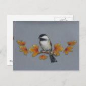 Autumn Chickadee Briefkaart (Voorkant / Achterkant)
