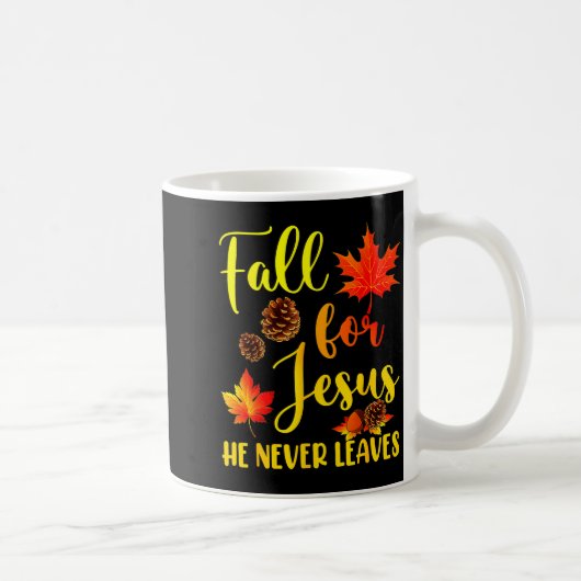 Autumn Christian Thanksgiving Fall For Jesus He Ne Koffiemok (Rechts)