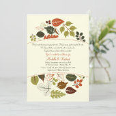 Autumn Circle-uitnodiging Kaart (Staand voorkant)