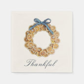 Autumn Citrus Krans Papier servetten (Voorkant)