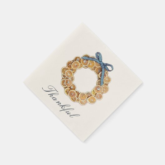 Autumn Citrus Krans Papier servetten (Hoek)