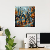 Autumn Cityscape Poster (Thuiskantoor)