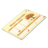 Autumn Class Schedule with Cute Fall Illustrations Notitieblok (Schuin)