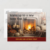 Autumn Client Vastgoed Marketing Herfst Briefkaart (Voorkant / Achterkant)