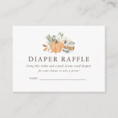 Autumn Coffee Baby shower | Luierloof Informatiekaartje (Voorkant)