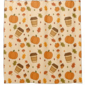 Autumn Coffee Douchegordijn (Voorkant)