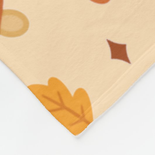 Autumn Coffee Fleece Deken (Hoek)