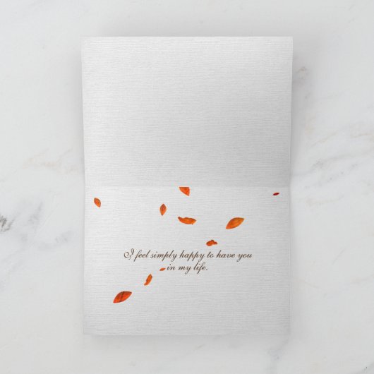 Autumn Coffee Friendship Kaart (Binnen)