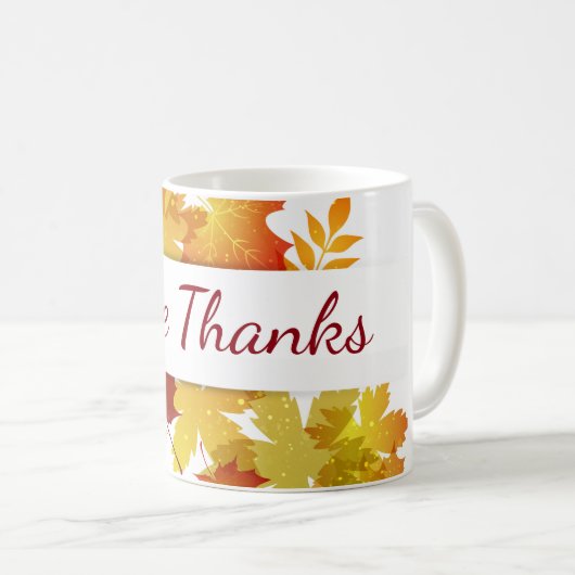 Autumn Coffee Mok-geeft Bedankt Koffiemok (Voorkant rechts)