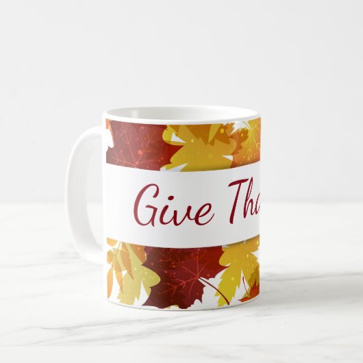 Autumn Coffee Mok-geeft Bedankt Koffiemok (Voorkant links)