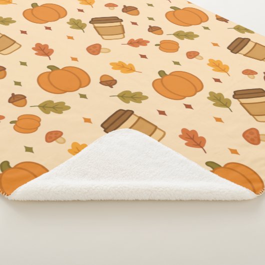 Autumn Coffee Sherpa Deken (3/4)