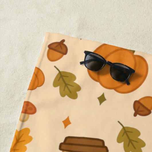 Autumn Coffee Strandlaken (In situ)