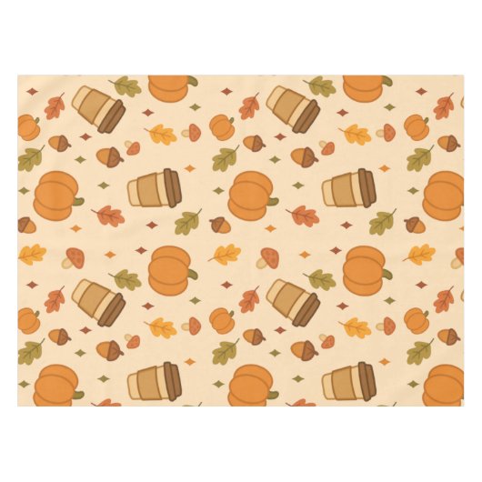 Autumn Coffee Tafelkleed (Voorkant (Horizontaal))