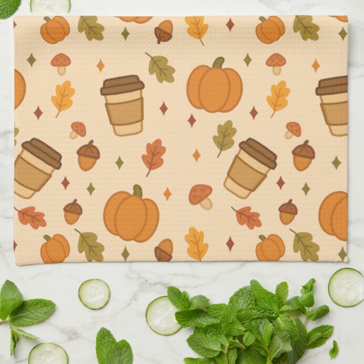 Autumn Coffee Theedoek (Gevouwen)