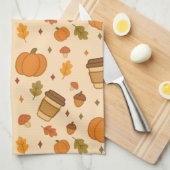 Autumn Coffee Theedoek (Quarter Fold)