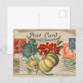 AUTUMN  COLLAGE BRIEFKAART