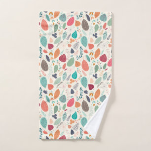 Autumn Color Leaves Pattern Handdoek