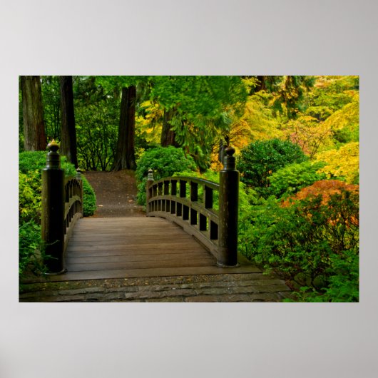 Autumn Color, Portland Japan Garden Poster (Voorkant)