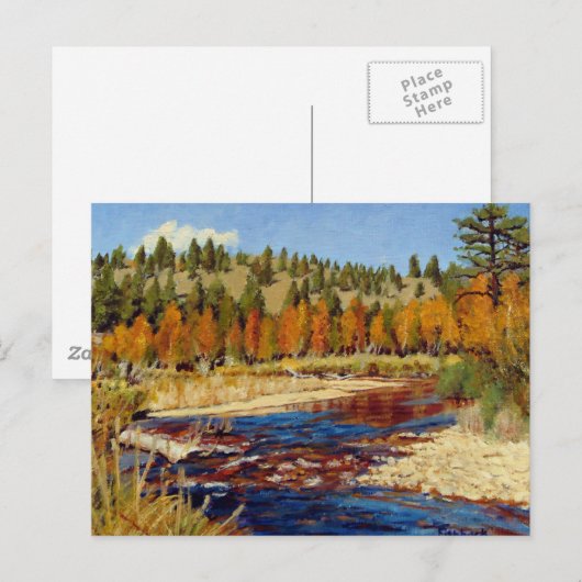 Autumn Colorado Mountain Stream Briefkaart (Voorkant / Achterkant)