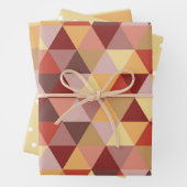 AUTUMN COLORED POLKA DOTS & STRIPES INPAKPAPIER VEL (In situ)