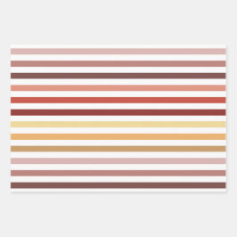 AUTUMN COLORED STRIPES & CUBES INPAKPAPIER VEL