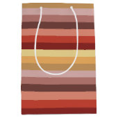 AUTUMN COLORED STRIPES MEDIUM CADEAUZAKJE (Voorkant)