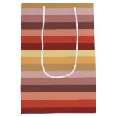 AUTUMN COLORED STRIPES MEDIUM CADEAUZAKJE (Achterkant)