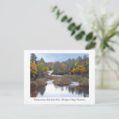AUTUMN COLORS AT TAHQUAMENON FALLS STATE PARK, MI. BRIEFKAART (Staand voorkant)