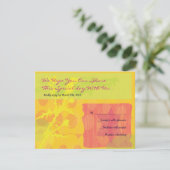 Autumn Colors Bar Bat Mitzvah Reply Card RSVP Kaartje (Staand voorkant)