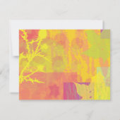 Autumn Colors Bar Bat Mitzvah Reply Card RSVP Kaartje (Achterkant)
