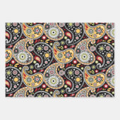 Autumn Colors Elegant Bohemian Baroque Paisley Inpakpapier Vel (Voorkant)