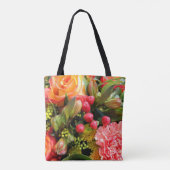 Autumn Colors Flower Bouquet Foto Tote Bag (Achterkant)