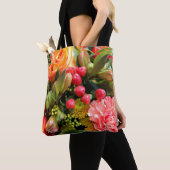 Autumn Colors Flower Bouquet Foto Tote Bag (Dichtbij)