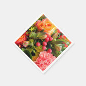 Autumn Colors Flower Bouquet Servet (Hoek)