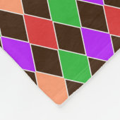 Autumn Colors Harlequin Fleece Deken (Hoek)