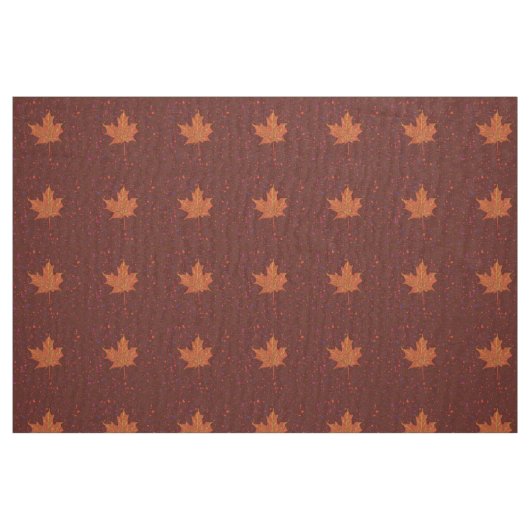 Autumn Colors Maple Leaf Botanical Tekening Stof (Fat Quarter)