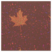 Autumn Colors Maple Leaf Botanical Tekening Stof (Close Up)