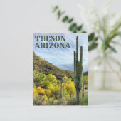 Autumn Colors Saguaro Sabino Canyon Briefkaart (Staand voorkant)
