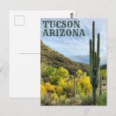 Autumn Colors Saguaro Sabino Canyon Briefkaart (Voorkant / Achterkant)