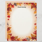 Autumn Colors Stationery Paper Briefhoofd (Voorkant / Achterkant)